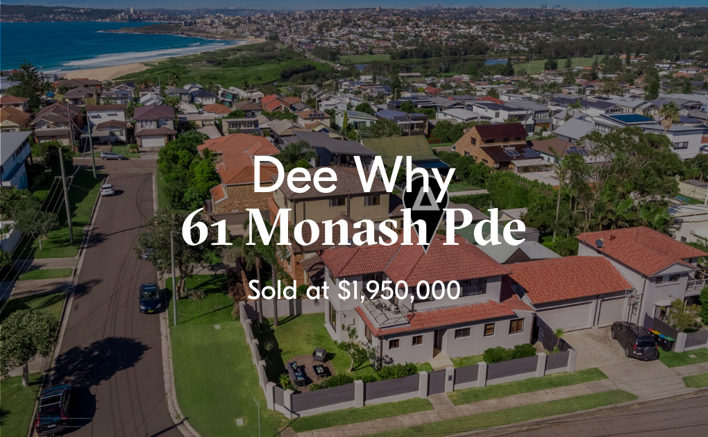 Text Box: 65 Mcintosh Road, Dee Why
SOLD ?
- 133 Enquiries 
- XX Virtual Tours
- 31 private physical inspections
- 14 Contracts issued 

