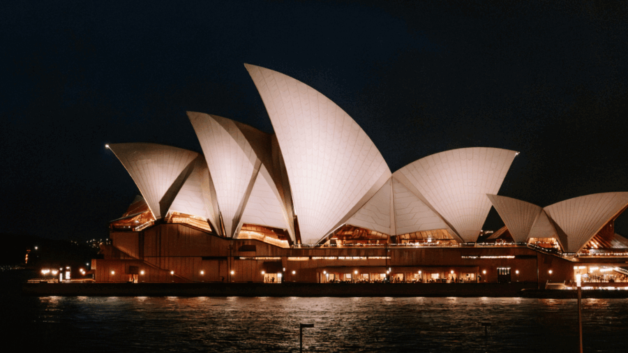 Image of Sydney Opera House, view from venue WatersEdge, The Rocks