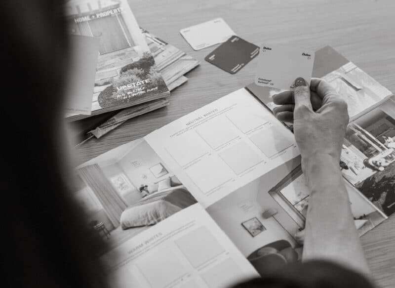 Design and styling consultation for a residential property sales campaign